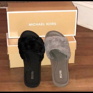 Michael Kors Fur Slides